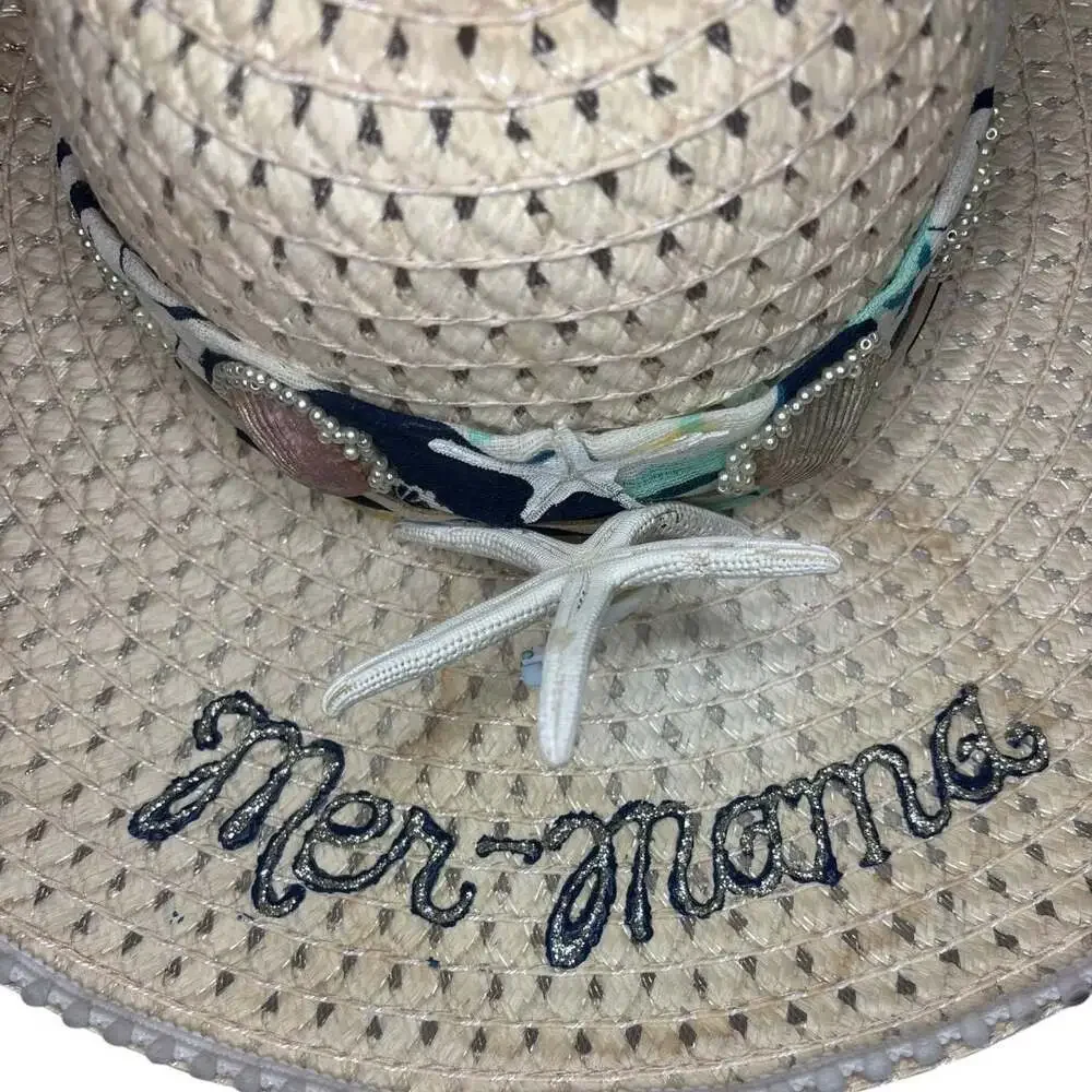 Mer-Mama Straw Sun Hat One Size
